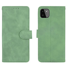 Leather Case Stands Flip Cover Holder L01Z for Samsung Galaxy A22 5G Green