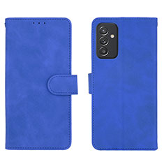 Leather Case Stands Flip Cover Holder L01Z for Samsung Galaxy A82 5G Blue