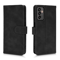 Leather Case Stands Flip Cover Holder L01Z for Samsung Galaxy M13 4G Black