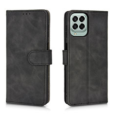 Leather Case Stands Flip Cover Holder L01Z for Samsung Galaxy M33 5G Black
