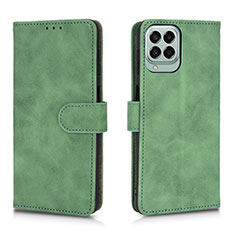 Leather Case Stands Flip Cover Holder L01Z for Samsung Galaxy M33 5G Green