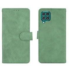 Leather Case Stands Flip Cover Holder L01Z for Samsung Galaxy M62 4G Green