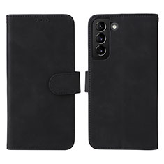 Leather Case Stands Flip Cover Holder L01Z for Samsung Galaxy S21 FE 5G Black