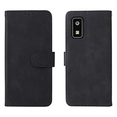 Leather Case Stands Flip Cover Holder L01Z for Sharp Aquos wish Black