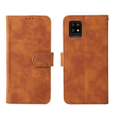 Leather Case Stands Flip Cover Holder L01Z for Sharp Aquos Zero6 Brown