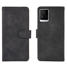 Leather Case Stands Flip Cover Holder L01Z for Vivo iQOO 7 Legend 5G Black