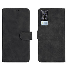 Leather Case Stands Flip Cover Holder L01Z for Vivo Y51A Black