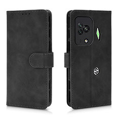 Leather Case Stands Flip Cover Holder L01Z for Xiaomi Black Shark 5 Pro 5G Black