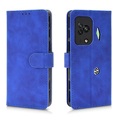 Leather Case Stands Flip Cover Holder L01Z for Xiaomi Black Shark 5 Pro 5G Blue