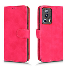 Leather Case Stands Flip Cover Holder L01Z for Xiaomi Civi 2 5G Hot Pink