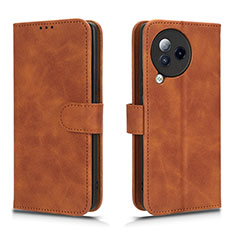 Leather Case Stands Flip Cover Holder L01Z for Xiaomi Civi 3 5G Brown