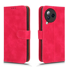 Leather Case Stands Flip Cover Holder L01Z for Xiaomi Civi 3 5G Hot Pink