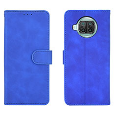 Leather Case Stands Flip Cover Holder L01Z for Xiaomi Mi 10i 5G Blue