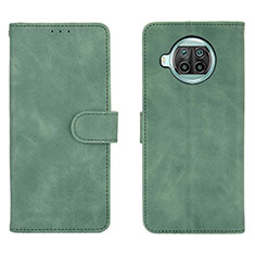Leather Case Stands Flip Cover Holder L01Z for Xiaomi Mi 10i 5G Green