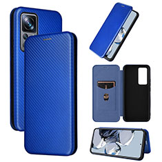 Leather Case Stands Flip Cover Holder L01Z for Xiaomi Mi 12T Pro 5G Blue