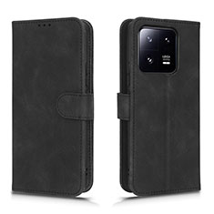 Leather Case Stands Flip Cover Holder L01Z for Xiaomi Mi 13 Pro 5G Black