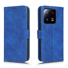 Leather Case Stands Flip Cover Holder L01Z for Xiaomi Mi 13 Pro 5G Blue