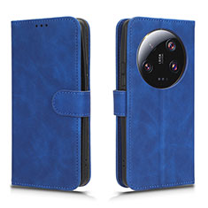 Leather Case Stands Flip Cover Holder L01Z for Xiaomi Mi 13 Ultra 5G Blue