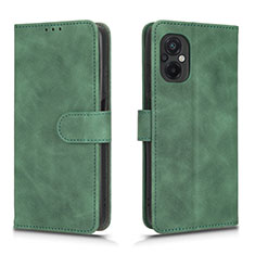 Leather Case Stands Flip Cover Holder L01Z for Xiaomi Poco M5 4G Green