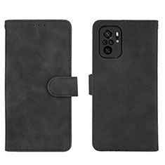 Leather Case Stands Flip Cover Holder L01Z for Xiaomi Poco M5S Black