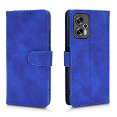 Leather Case Stands Flip Cover Holder L01Z for Xiaomi Poco X4 GT 5G Blue