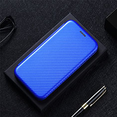 Leather Case Stands Flip Cover Holder L01Z for Xiaomi Redmi 10 4G Blue