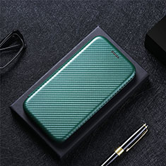 Leather Case Stands Flip Cover Holder L01Z for Xiaomi Redmi 10 4G Green