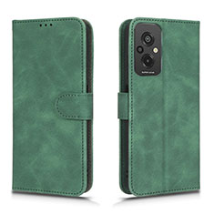 Leather Case Stands Flip Cover Holder L01Z for Xiaomi Redmi 11 Prime 4G Green
