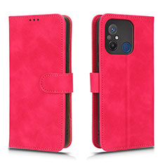 Leather Case Stands Flip Cover Holder L01Z for Xiaomi Redmi 11A 4G Hot Pink