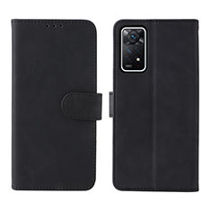 Leather Case Stands Flip Cover Holder L01Z for Xiaomi Redmi Note 11 Pro 5G Black