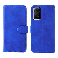 Leather Case Stands Flip Cover Holder L01Z for Xiaomi Redmi Note 11 Pro 5G Blue