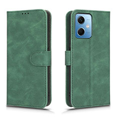 Leather Case Stands Flip Cover Holder L01Z for Xiaomi Redmi Note 12 5G Green