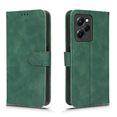 Leather Case Stands Flip Cover Holder L01Z for Xiaomi Redmi Note 12 Pro Speed 5G Green