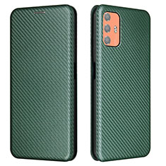 Leather Case Stands Flip Cover Holder L02Z for HTC Desire 21 Pro 5G Green