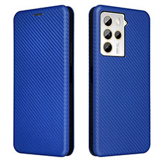 Leather Case Stands Flip Cover Holder L02Z for HTC U23 Pro 5G Blue