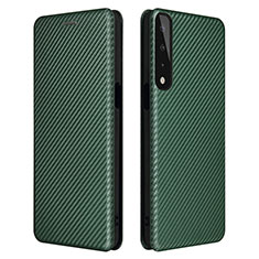 Leather Case Stands Flip Cover Holder L02Z for LG Stylo 7 Green