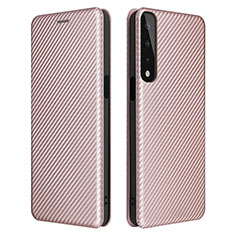 Leather Case Stands Flip Cover Holder L02Z for LG Stylo 7 Rose Gold