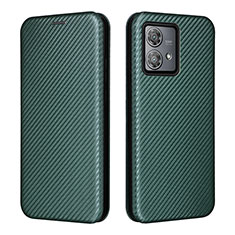 Leather Case Stands Flip Cover Holder L02Z for Motorola Moto Edge 40 Neo 5G Green