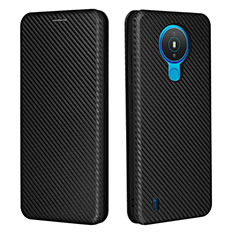 Leather Case Stands Flip Cover Holder L02Z for Nokia 1.4 Black
