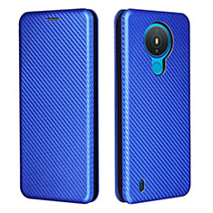 Leather Case Stands Flip Cover Holder L02Z for Nokia 1.4 Blue