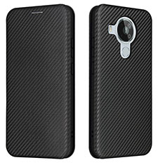 Leather Case Stands Flip Cover Holder L02Z for Nokia 7.3 Black
