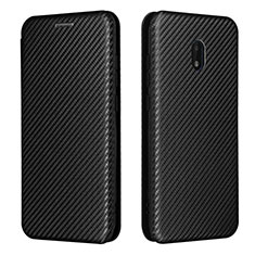 Leather Case Stands Flip Cover Holder L02Z for Nokia C01 Plus Black