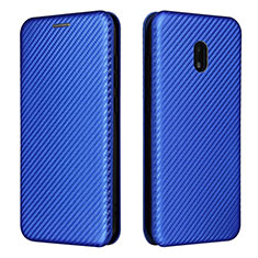 Leather Case Stands Flip Cover Holder L02Z for Nokia C01 Plus Blue