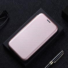 Leather Case Stands Flip Cover Holder L02Z for Realme 8 Pro Rose Gold