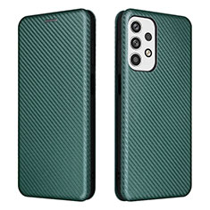 Leather Case Stands Flip Cover Holder L02Z for Samsung Galaxy A23 4G Green