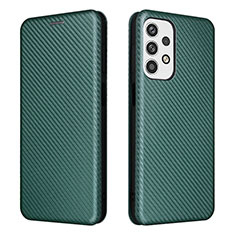 Leather Case Stands Flip Cover Holder L02Z for Samsung Galaxy A23 5G Green