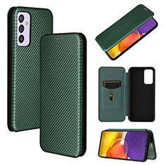 Leather Case Stands Flip Cover Holder L02Z for Samsung Galaxy A25 5G Green