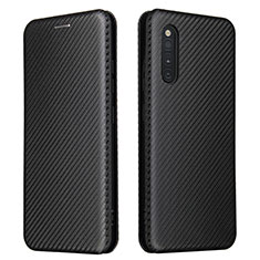 Leather Case Stands Flip Cover Holder L02Z for Samsung Galaxy A41 SC-41A Black