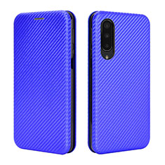 Leather Case Stands Flip Cover Holder L02Z for Sharp Aquos Zero5G basic Blue