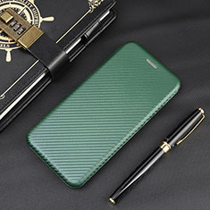 Leather Case Stands Flip Cover Holder L02Z for Xiaomi Poco M2 Green